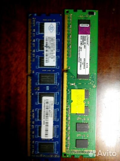 Модули памяти DDR2-1Gx2шт, 512Mх4шт