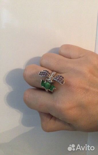 Кольцо серьги бусы