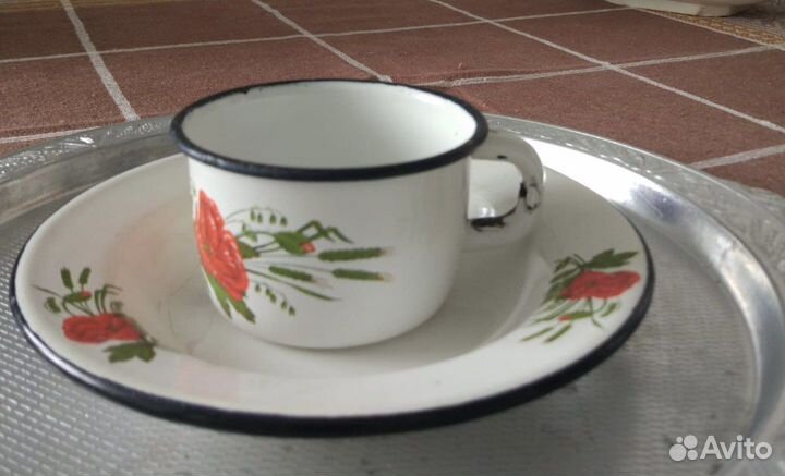 Чашка кружка эмаль винтаж СССР