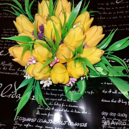 Тюльпаны из мыла