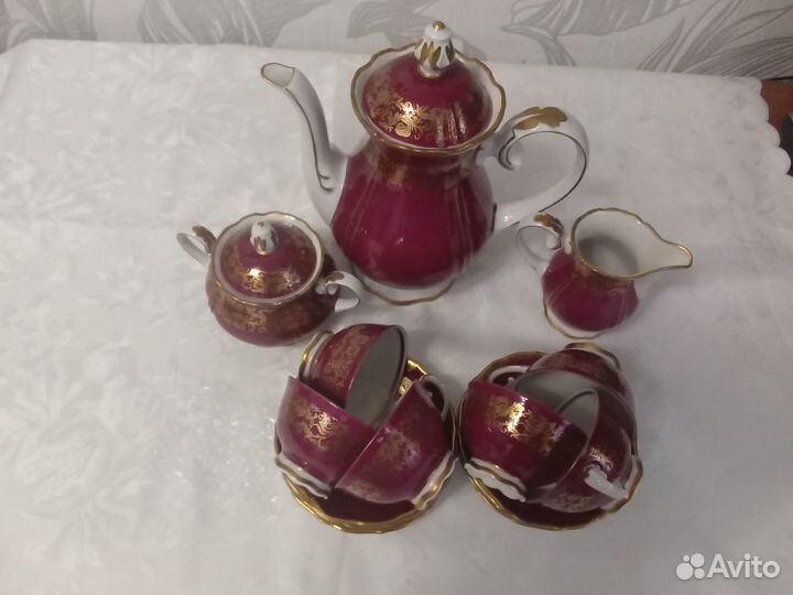 Сервиз чайный гдр Reichenbach новый
