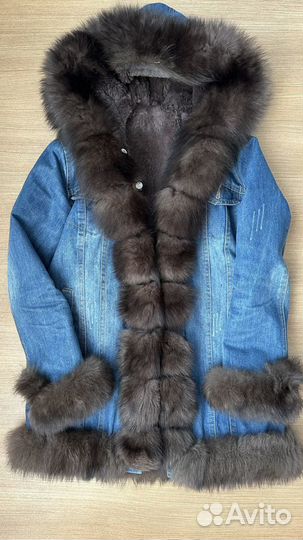 Куртка зимняя песец и кролик 42-44