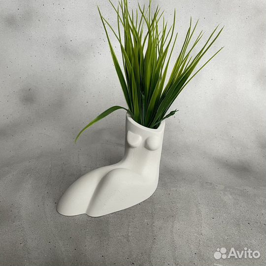 Изделия из гипса коллекция white кашпо подставка