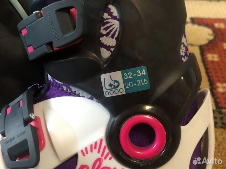 Ролики детские раздвижные oxelo. 32-34