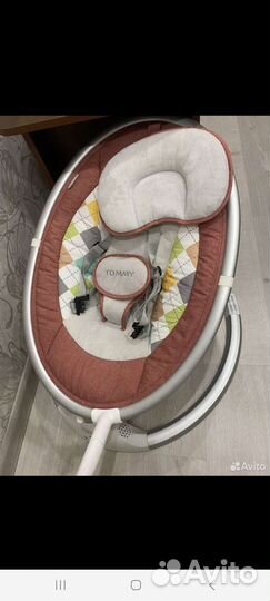 Электронные качели шезлонг tommy