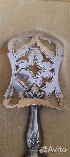 Антикварный набор для десерта.Франция. серебро