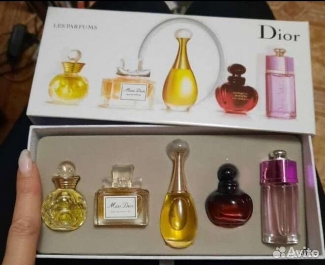 Новый подарочный набор парфюм 5 шт 5 мл Диор Dior