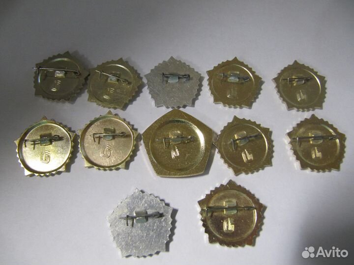 Значки гто СССР. 12 шт