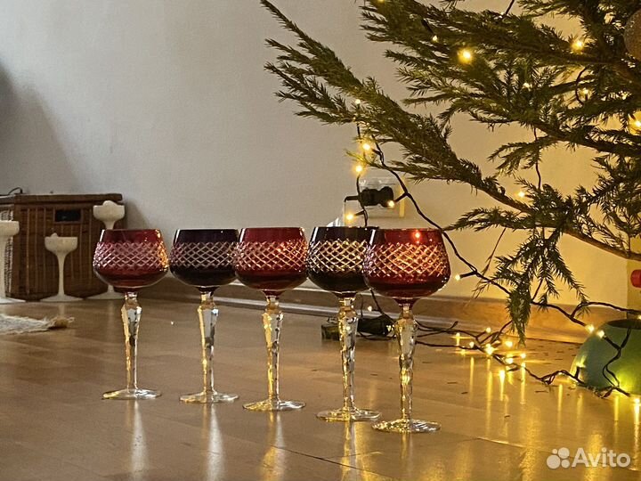 Хрустальные бокалы гдр