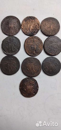 1/4 копейки серебром Николая 1