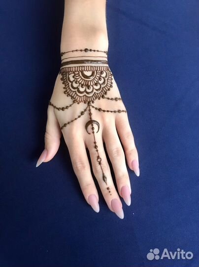 Мехенди натуральной хной
