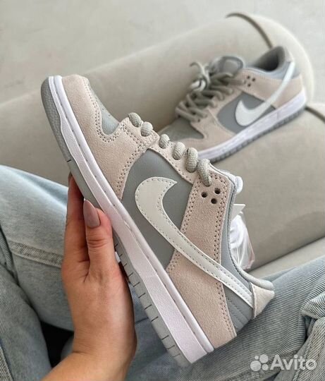 Nike Dunk Low Summit White Wolf Grey Кроссовки