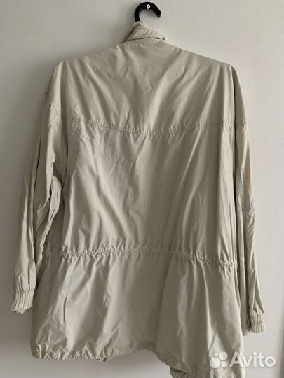 Куртка джинсовая серая 2 шт и ветровка L-XL