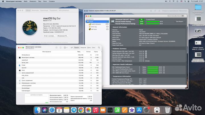 Моноблок Apple iMac 21.5 2014 + SSD