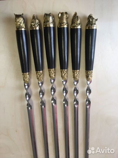 Набор шампуров 6 зверей