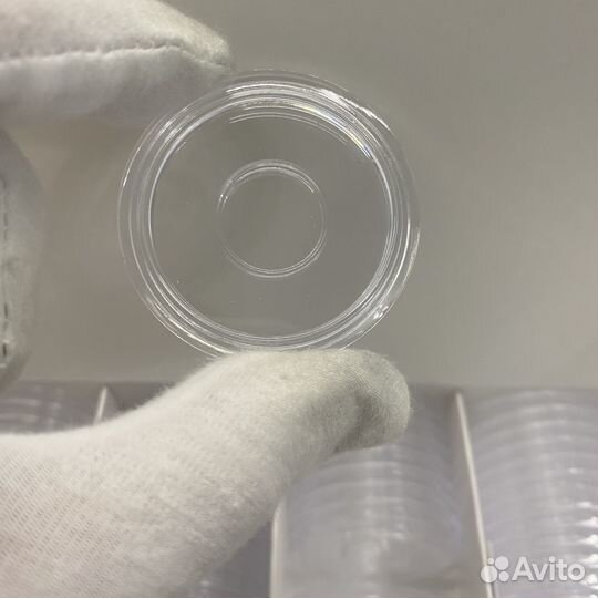 Капсулы для золотых монет с дист кольцом 16/22,6мм