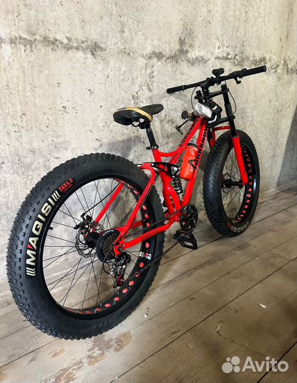 Новый Фэтбайк Fatbike 26 с двумя амортизаторами