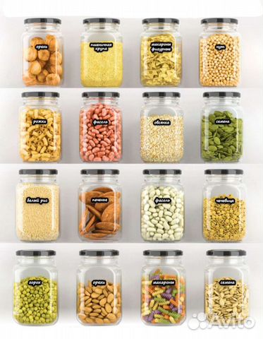 Банки для сыпучих продуктов новые