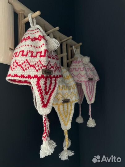 Шапки вязаные для бани