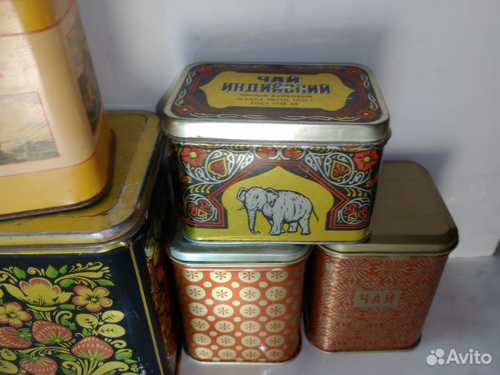 Винтажные банки для сыпучих продуктов