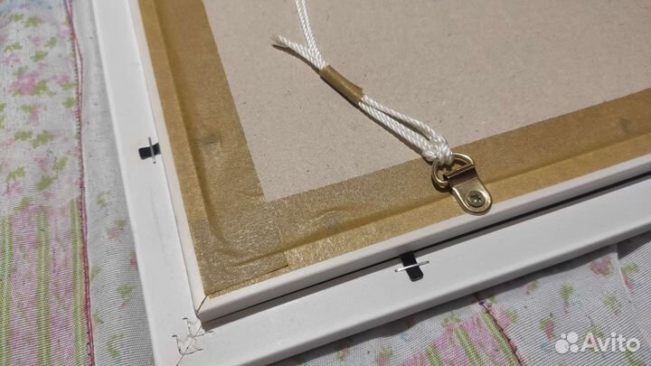 Картина Лебеди в багете под стеклом