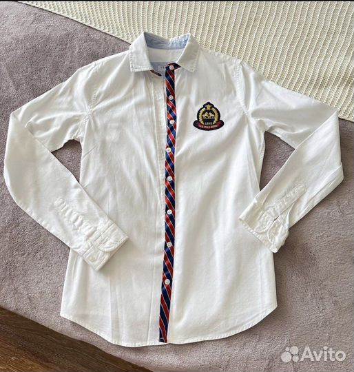 Рубашка белая,US Polo, 32 р