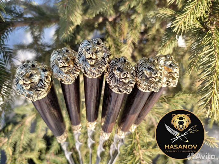 Шампура Лев литьё латунь