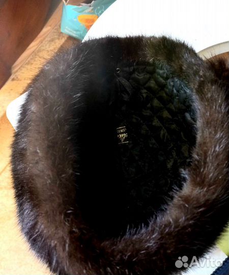 Шапка норковая женская 56