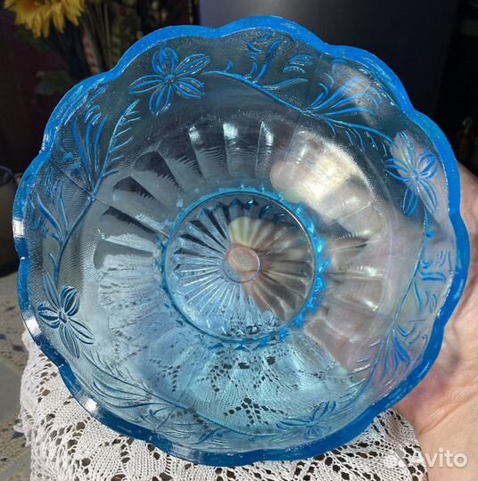 Стеклянная старинная посуда-1