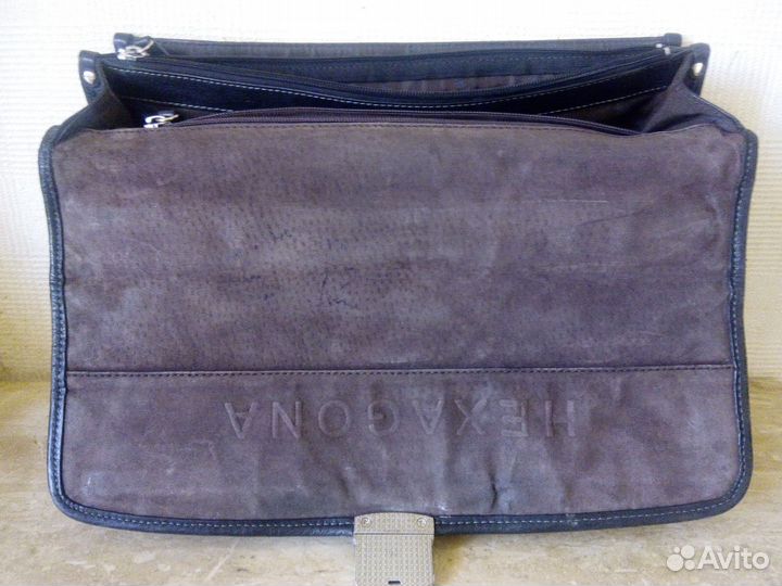 Кожаный портфель - Hexagona