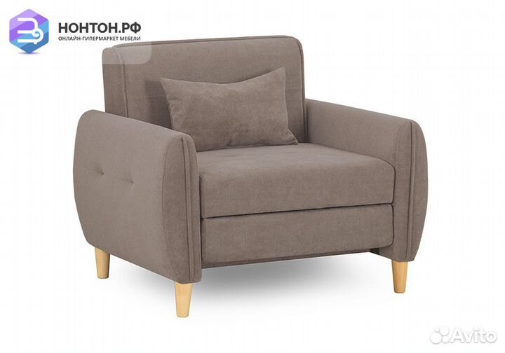 Кресло еврокнижка Анита светло-коричневое