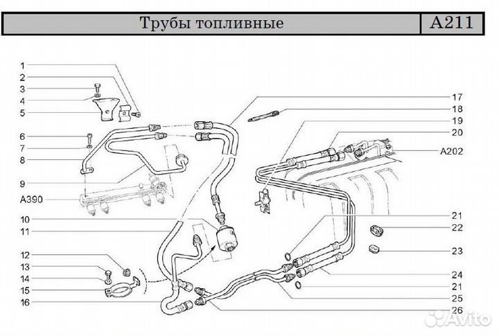 Трубки тормозные топливные ваз 2114