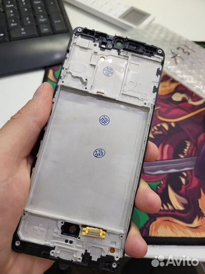 Дисплей Samsung A31 в рамке oled