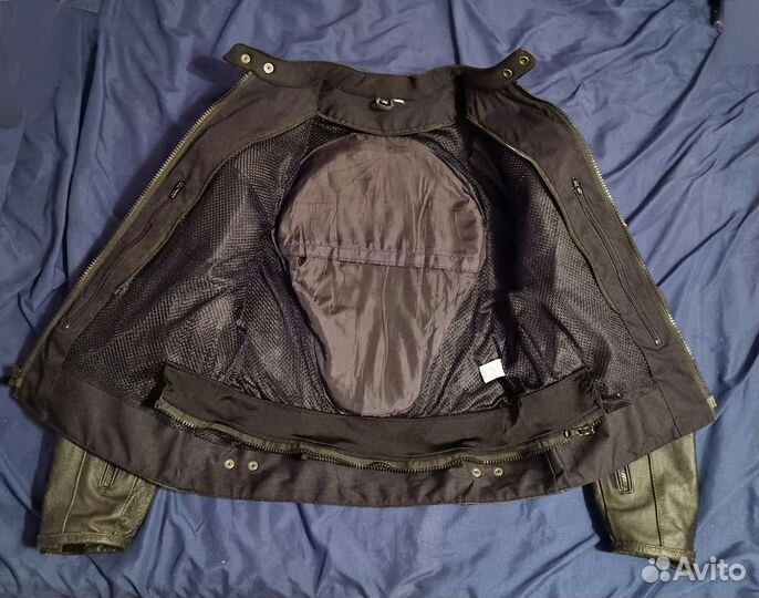 Мотокуртка кожаная мужская