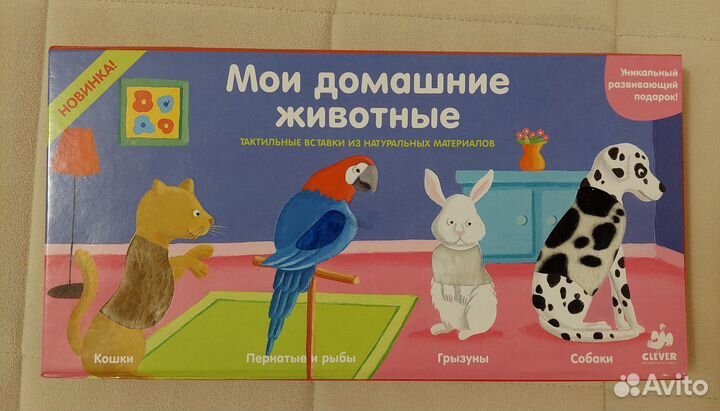 Книга Домашние животные Клевер со вставками