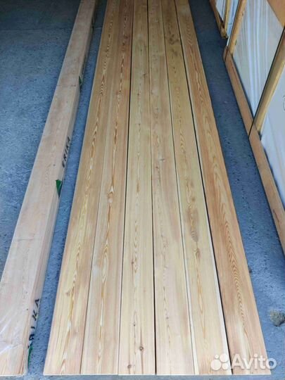 Палубная доска, лиственница, 25*145*4000, ав