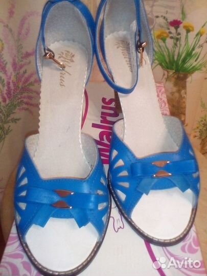 Босоножки женские натур.кожа