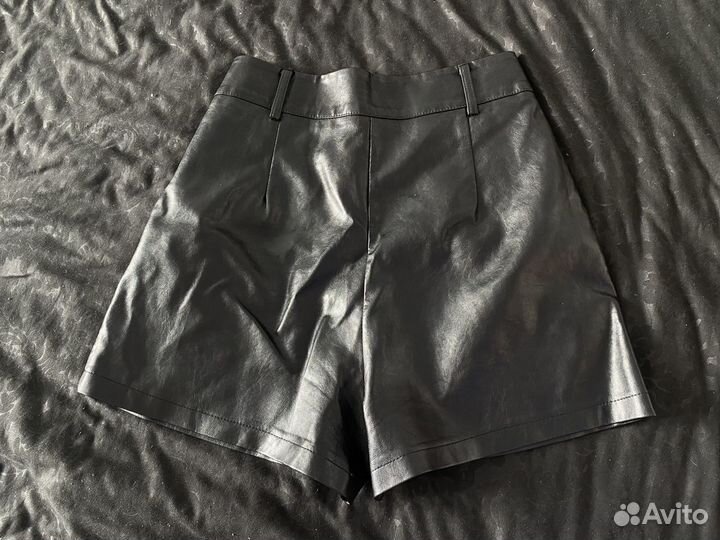 Шорты кожанные