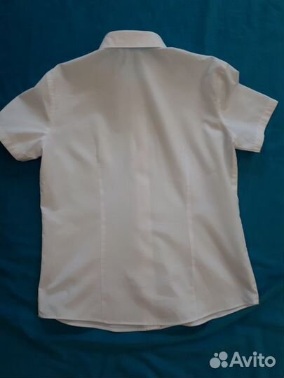 Рубашка белая для девочки для школы 7-10 лет
