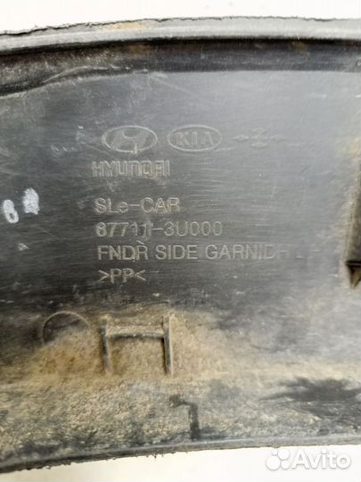 Накладка переднего крыла левого