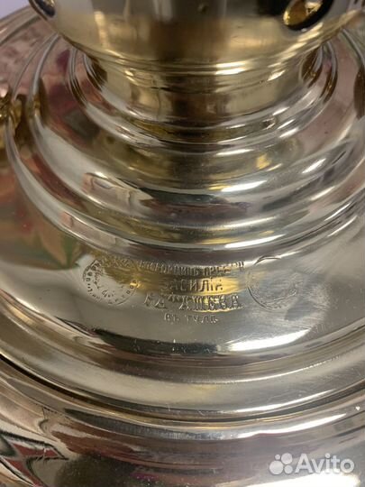 Самовар угольный на дровах 5 л рюмка Баташов