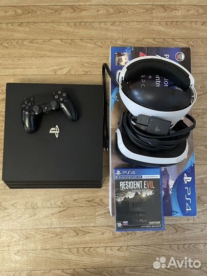 Комплект PlayStation 4 pro 1tb, VR, AIM контроллер