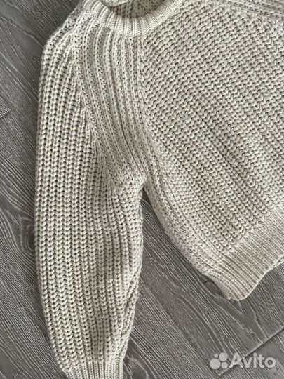 Свитер крупной вязки zara
