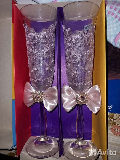 Свадебные бокалы 4шт