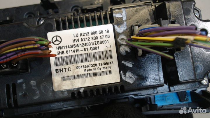 Переключатель отопителя Mercedes E W212, 2013