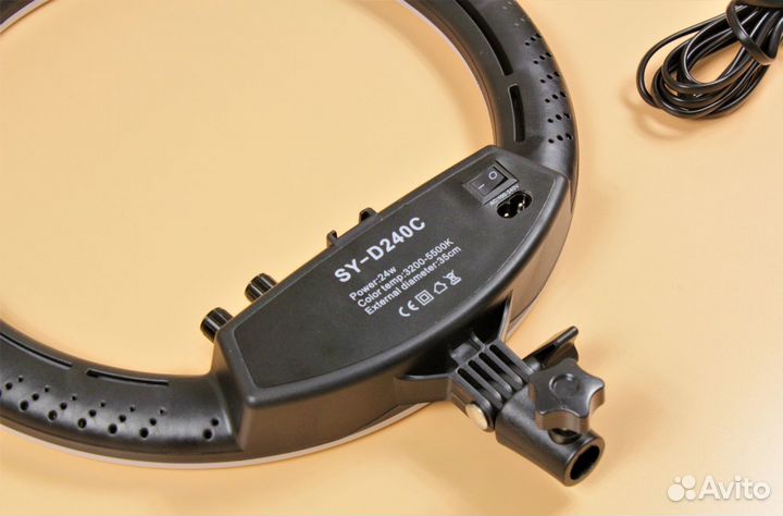 Кольцевая лампа диаметр 35 см