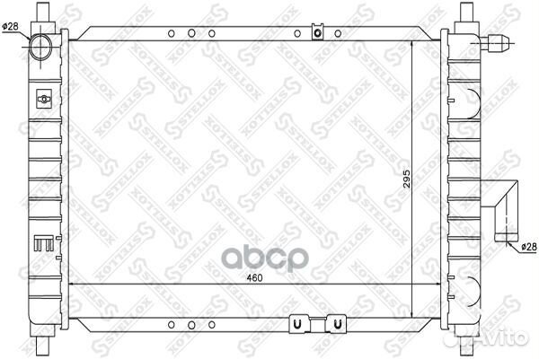 10-25330-SX радиатор системы охлаждения Daewoo