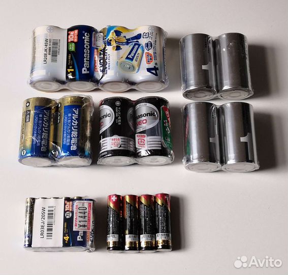 Батарейки Panasonic японские LR6, LR03, LR20