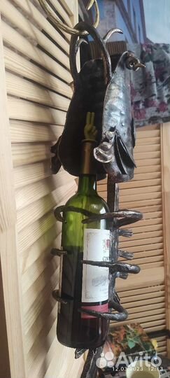 Подвесной держат. для бутылок на мангал и тд