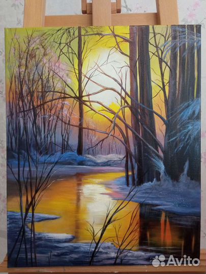 Картина маслом на холсте 